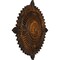 Ekena Millwork Haylynn Ceiling Medallion (Fits Canopies up to 1 1/4"), Hnd-Painted Rust, 29 1/8"OD x 1 1/4"ID x 4"P CM29HYRUS - alternate 2